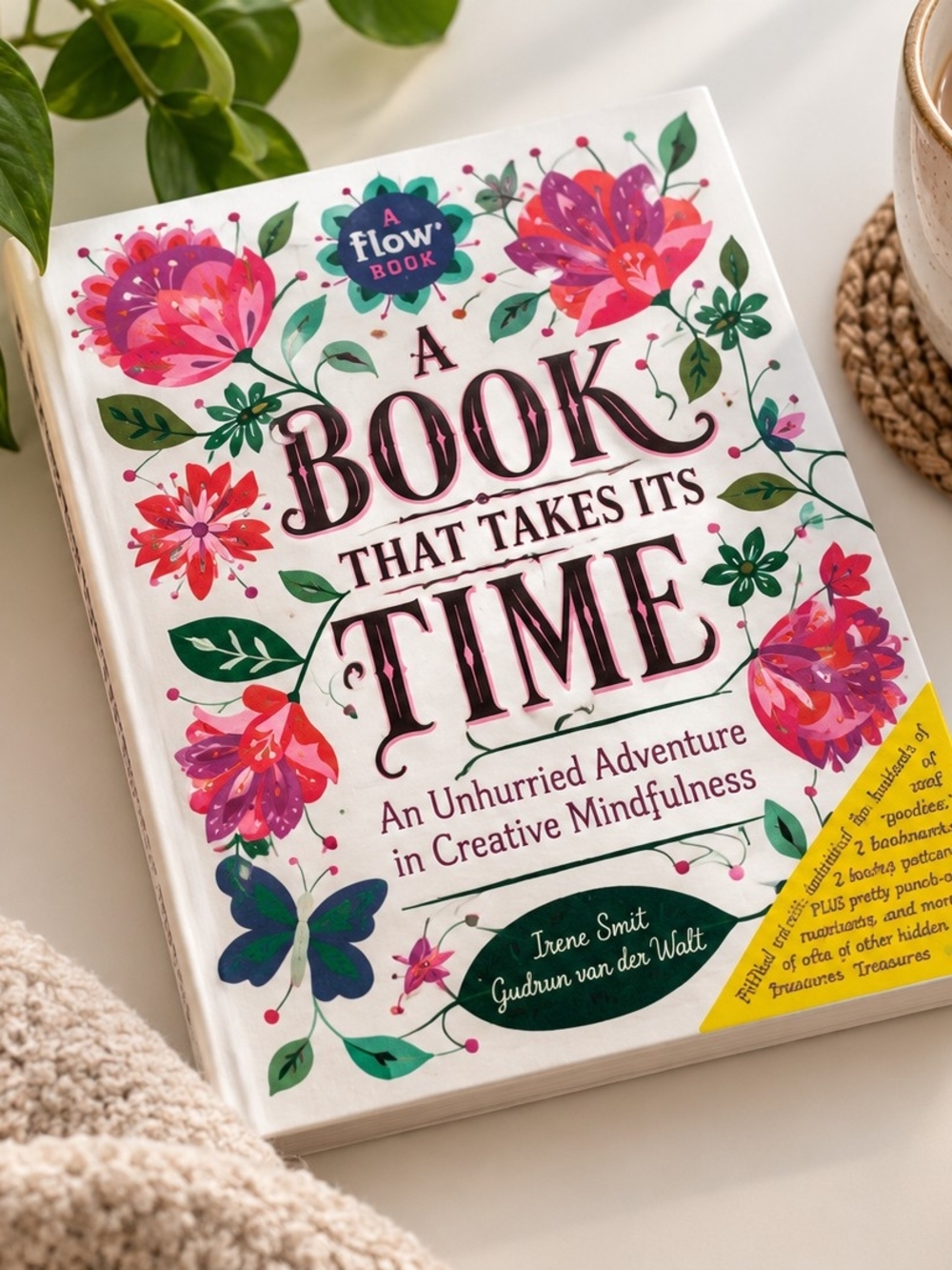 A Book That Takes Its Time - White Floral Cover